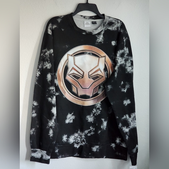 Marvel Wakanda Forever Black Panther Men's Sweatshirt Sz XL/TG/EG (NWT) - Picture 1 of 9